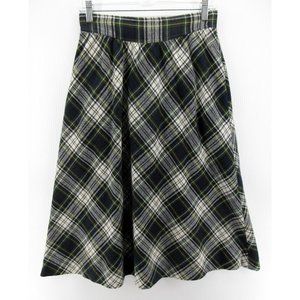 VINTAGE Classic of Boston Skirt 11 Tartan Plaid School Girl Midi 80s